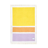 Maison Deux Color Block 1 Lilac Orange Blanket