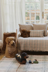 Tartan Blue Sage Kids Handloom Bed Throw