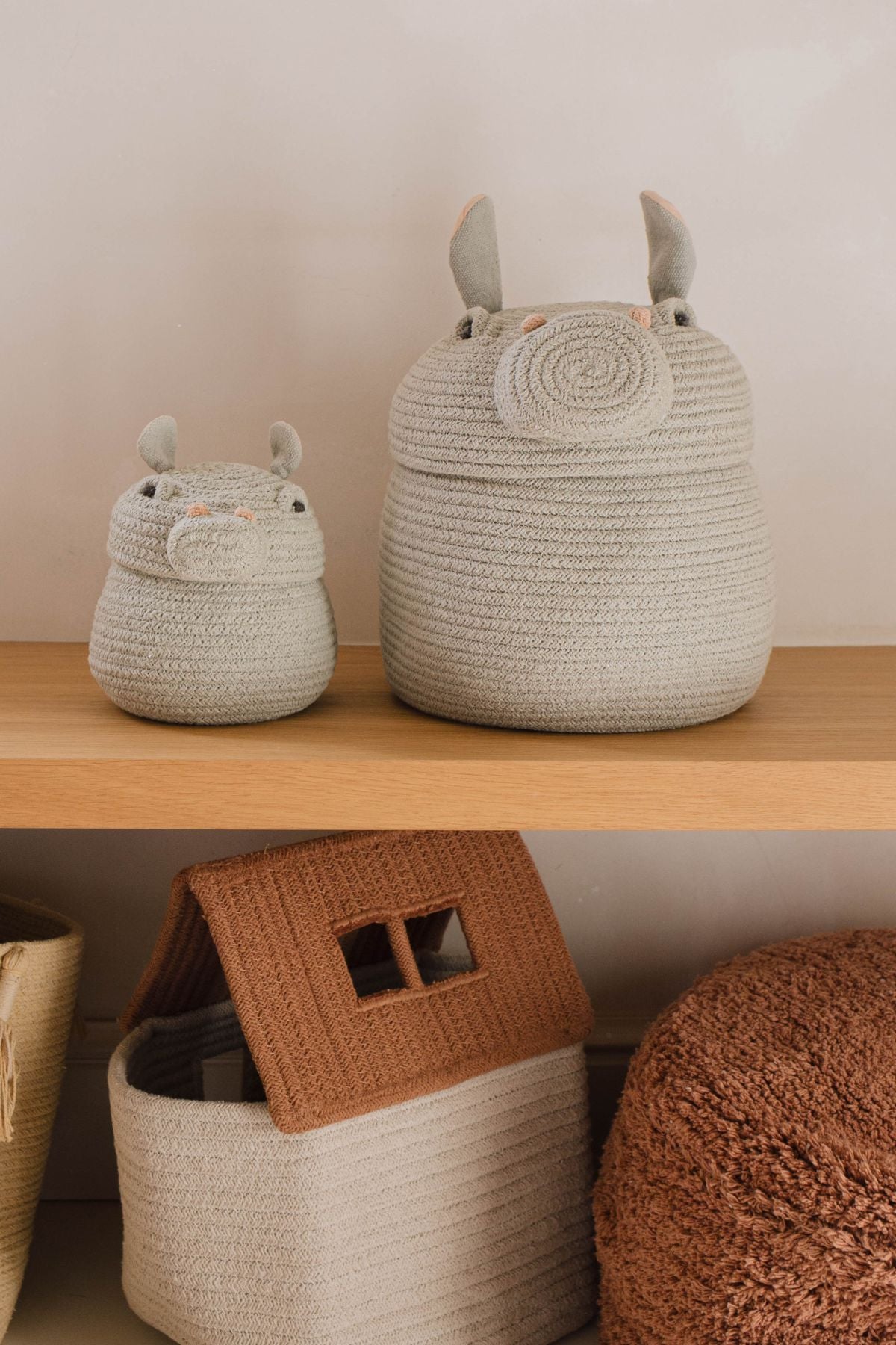 Lorena Canals Mini Henry the Hippo Basket