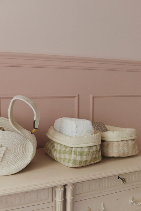 Quilted Matcha Basket