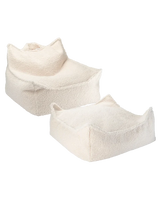 Wigiwama Cream Square Ottoman