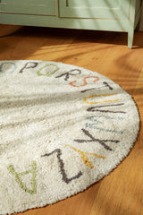 Round ABC Color and Letters Area Rug