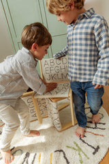 Round ABC Color and Letters Area Rug