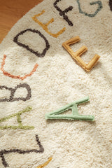 Round ABC Color and Letters Area Rug