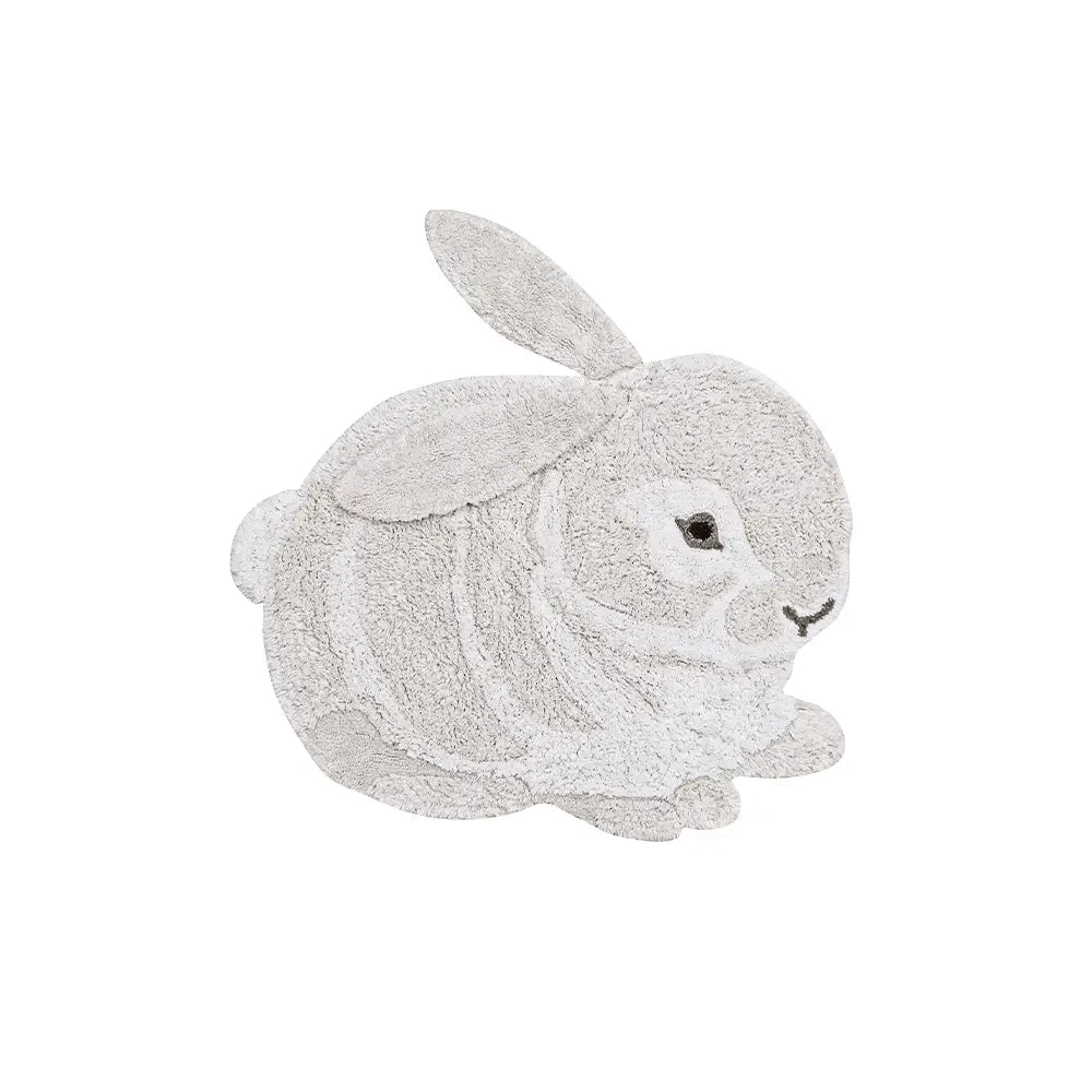 Rugs by Roo | Bunny Shaped Washable Rug for Kids