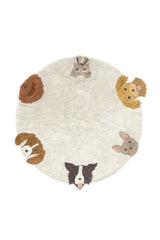 Dogs Washable Area Rug