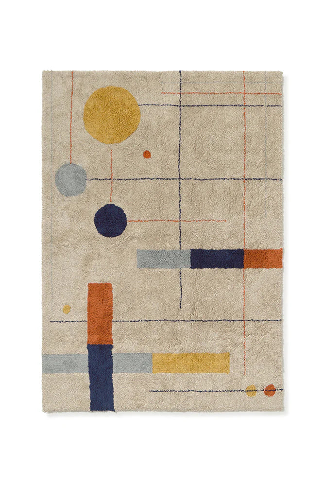 WASHABLE RUG GEOMETRICAL SHAPES - Rugs by Roo