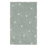 Mini Dot Blue Sage Washable Rug