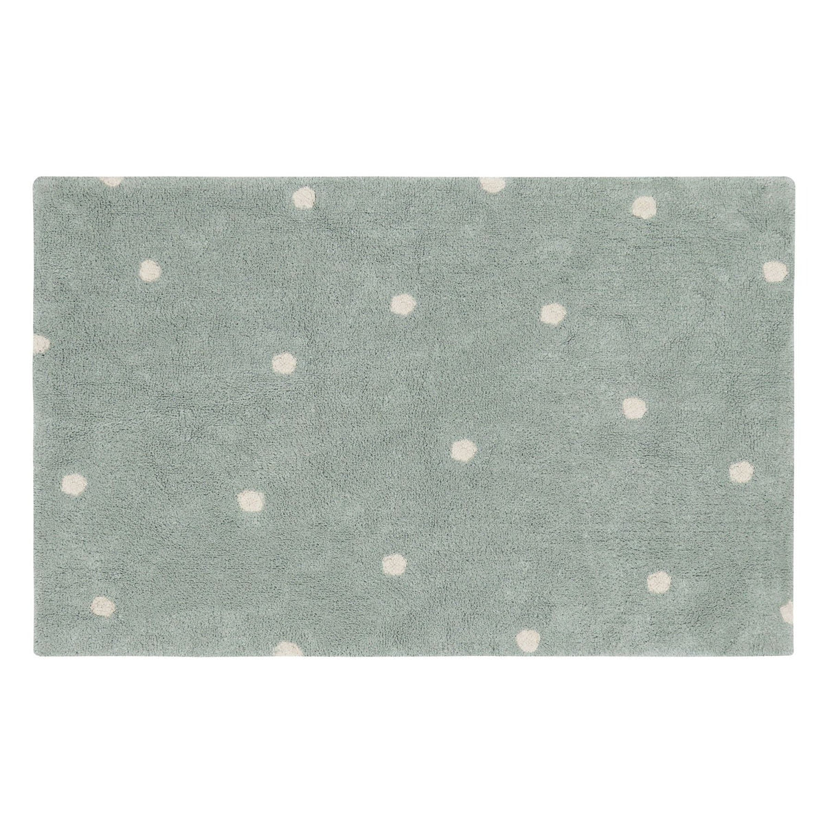 Mini Dot Blue Sage Washable Rug