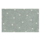 Mini Dot Blue Sage Washable Rug