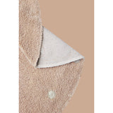 Round Dot Rose Washable Rug