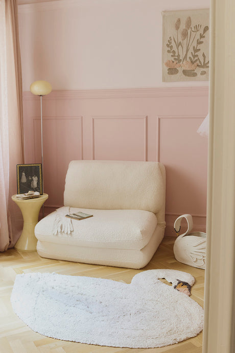 Swan Washable Area Rug