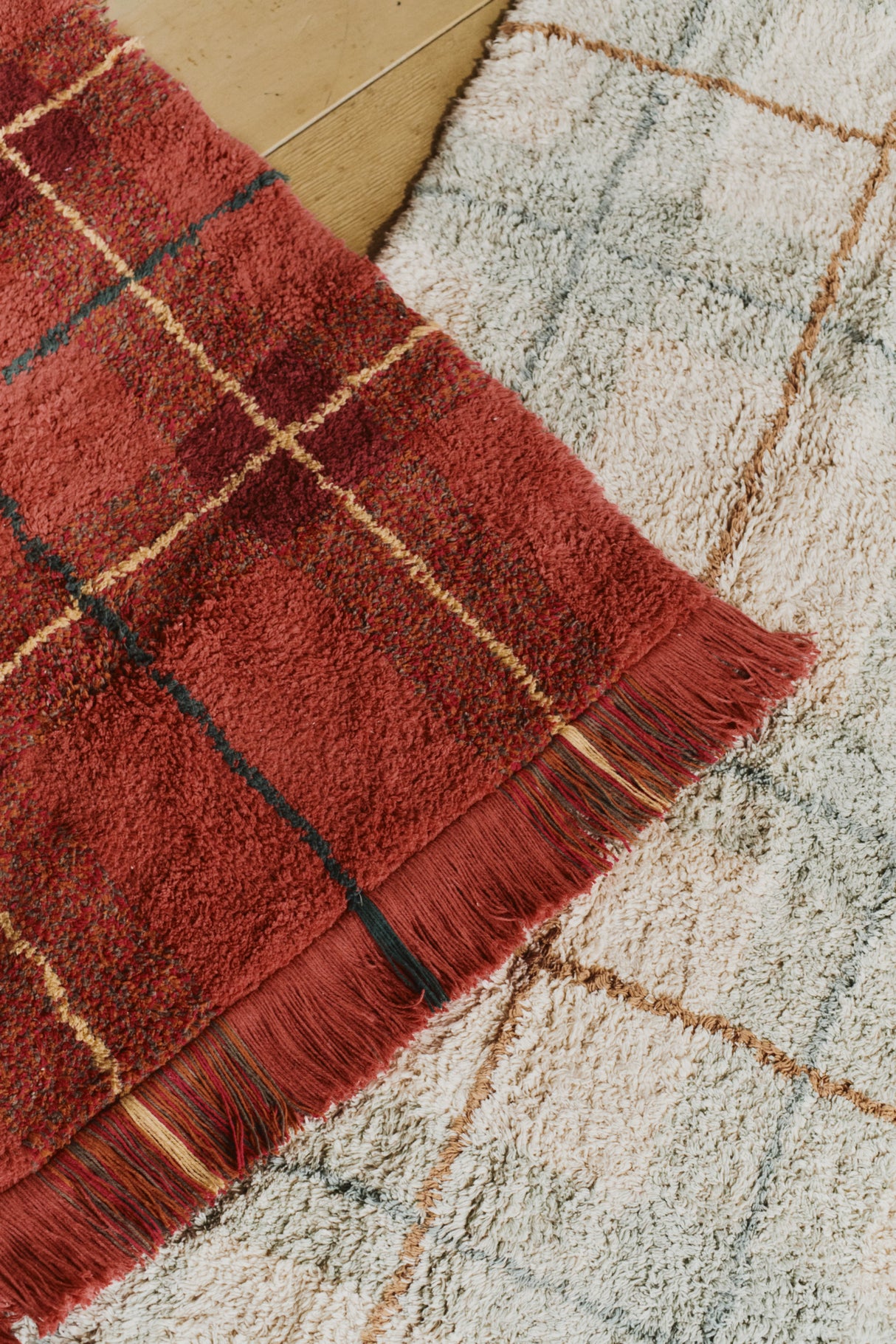 Tartan Blue Sage Washable Area Rug