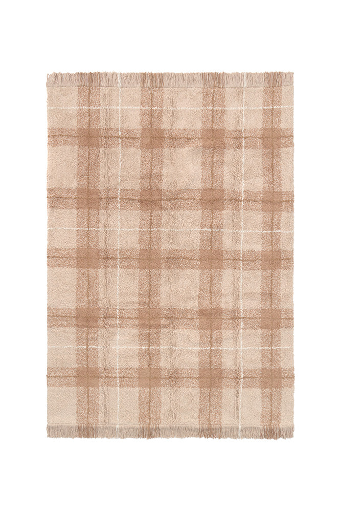Tartan Rose Washable Area Rug
