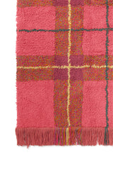 Tartan Vintage Red Washable Area Rug
