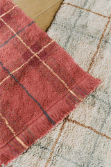 Tartan Vintage Red Washable Area Rug