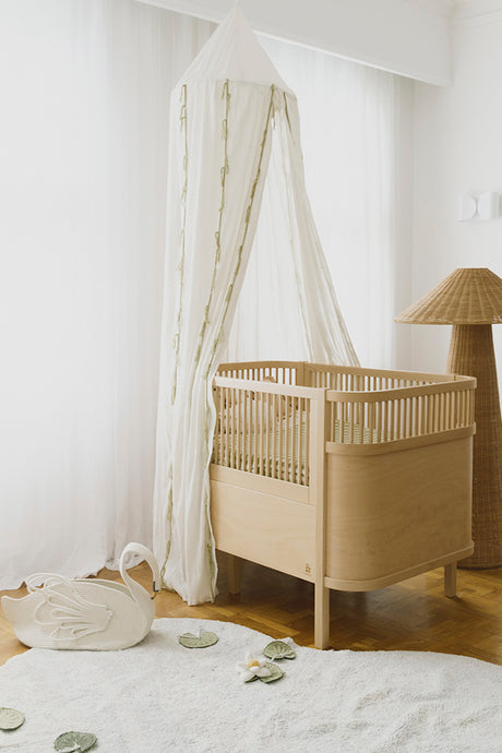 Swan Ivory Crepe Canopy