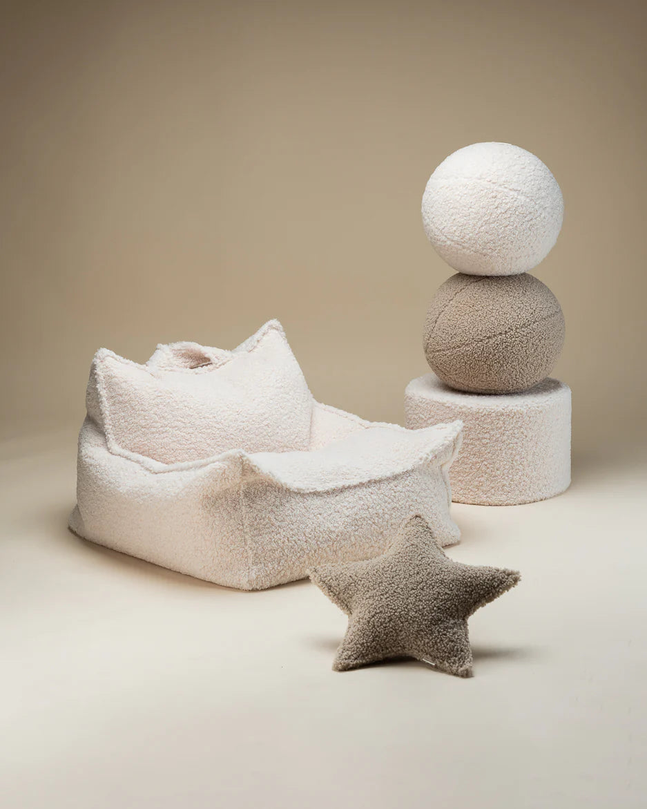 Wigiwama Cream Beanbag Chair