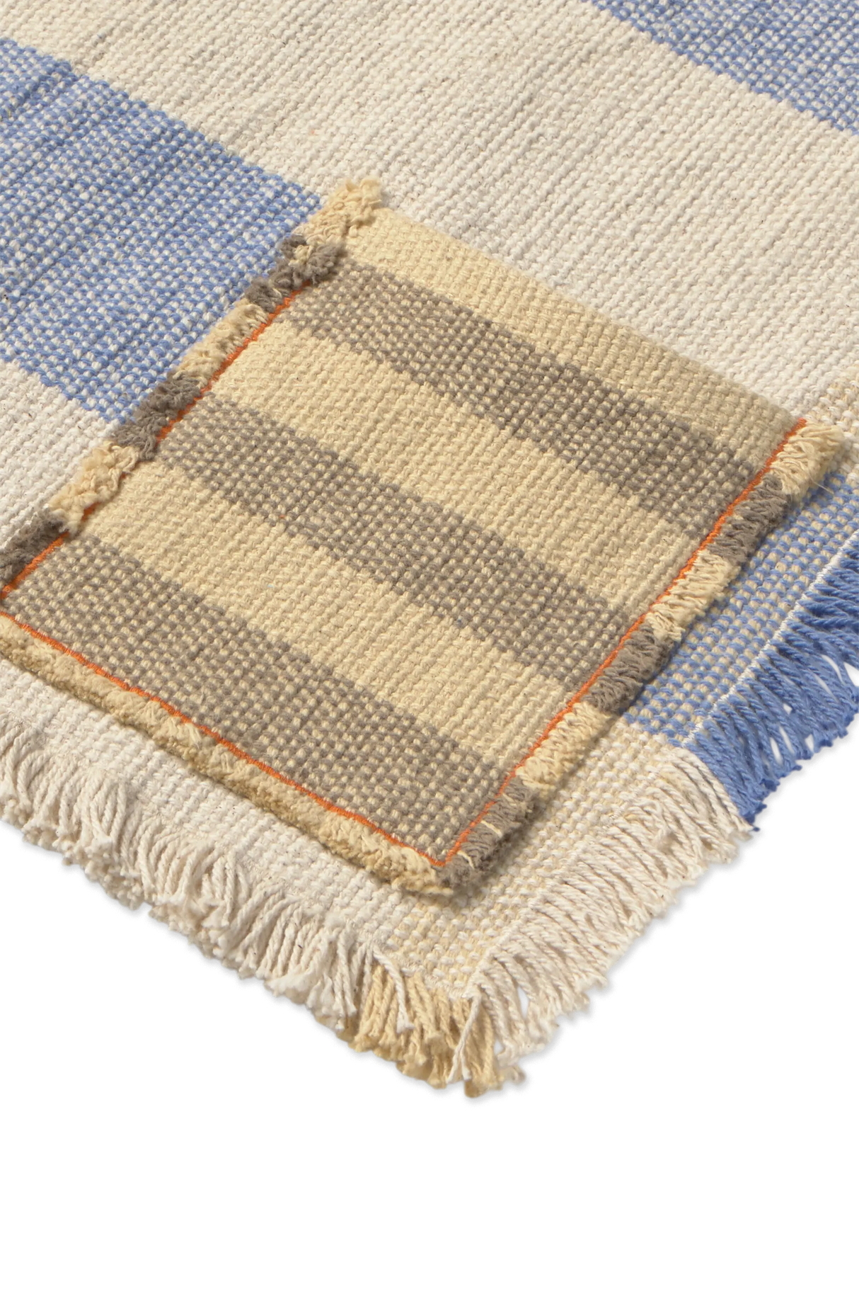 Pocket Blue Handloom Placemats (Set of 2)