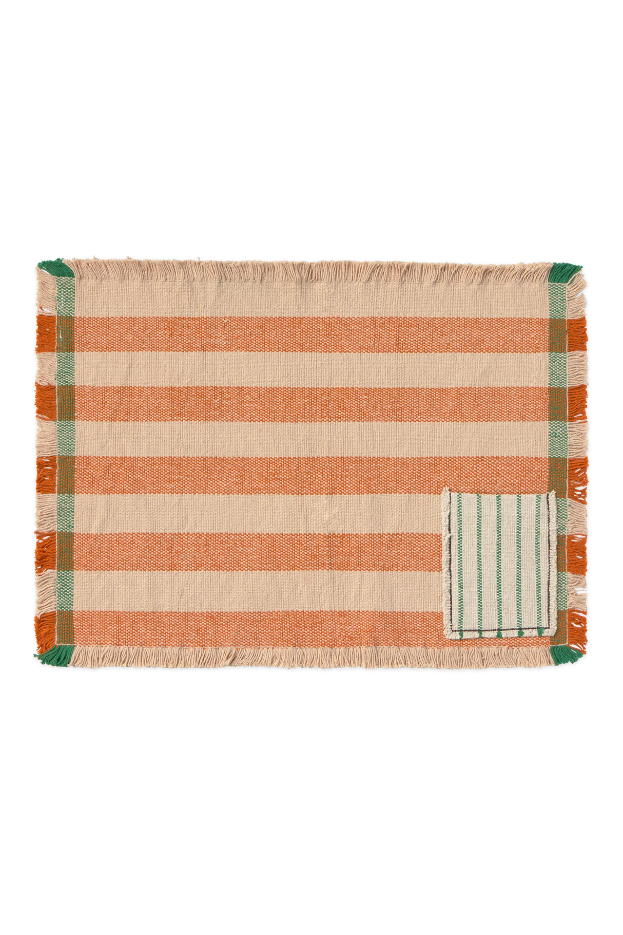 Pocket Terracotta Handloom Placemats (Set of 2)