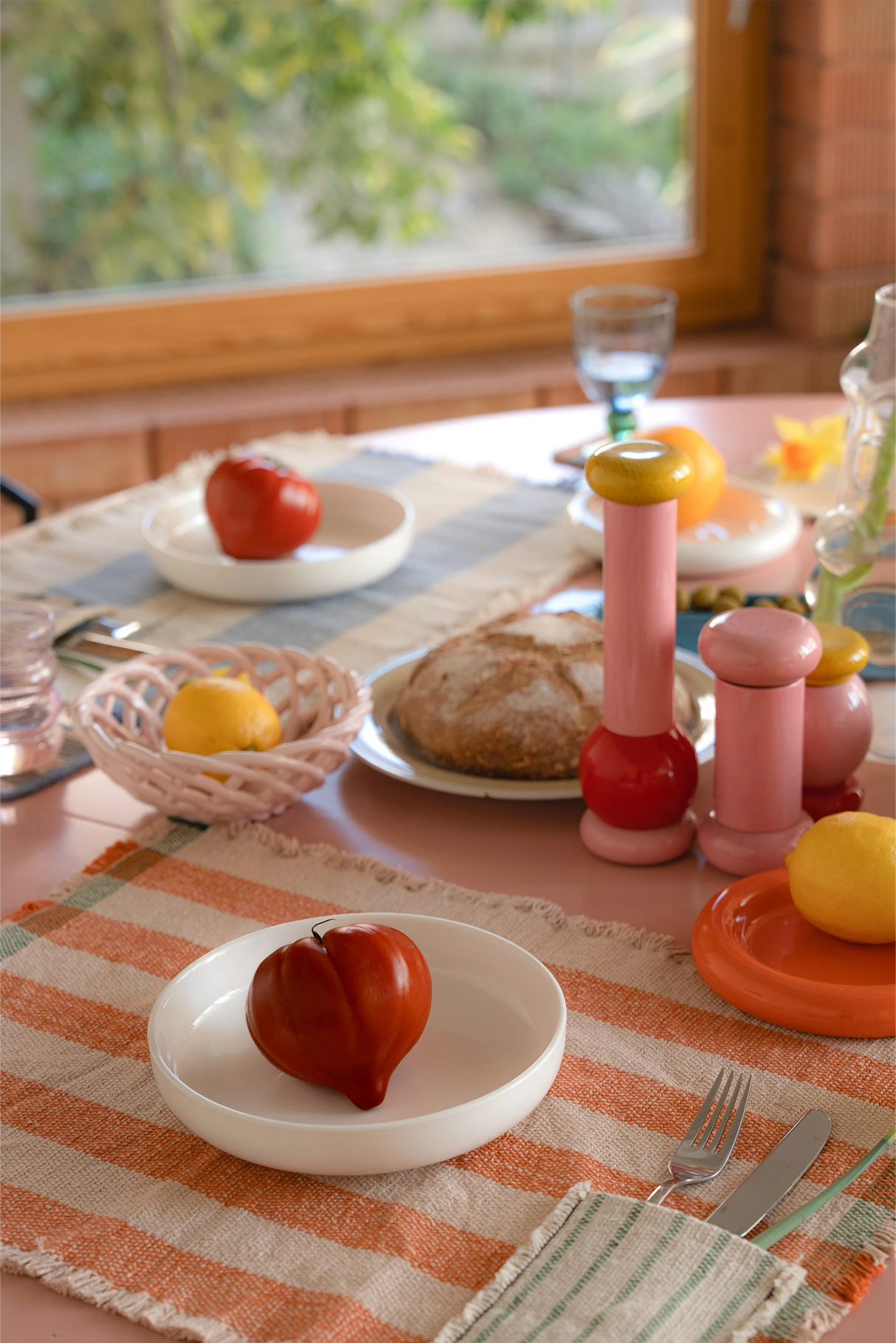 Pocket Terracotta Handloom Placemats (Set of 2)