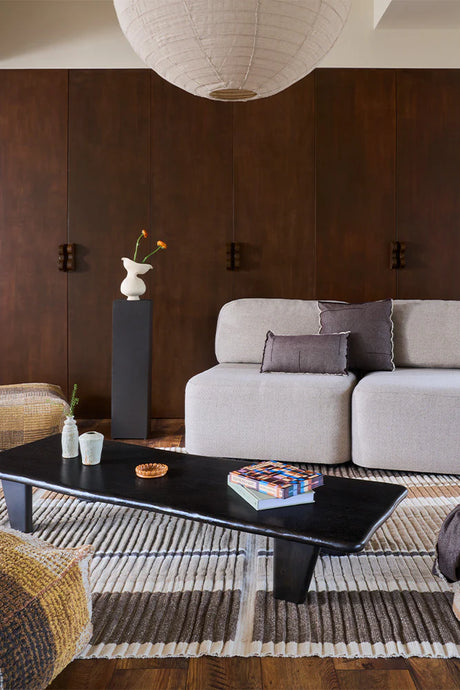 Handloom Rug Columns Natural - Rugs by Roo