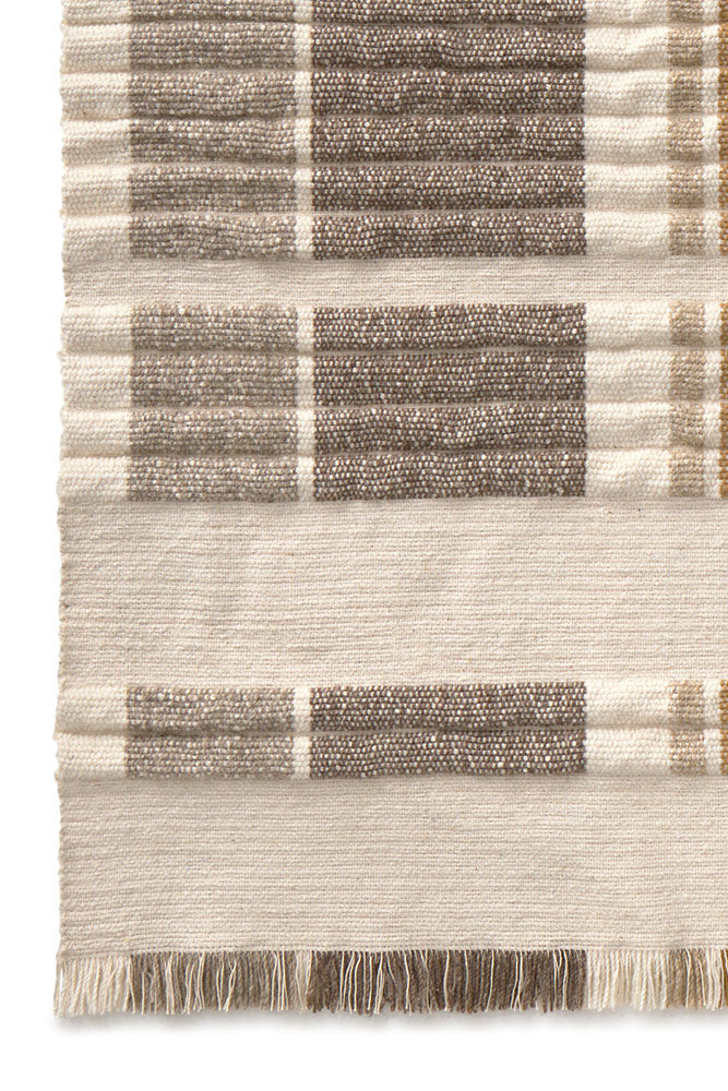 Handloom Rug Columns Natural - Rugs by Roo