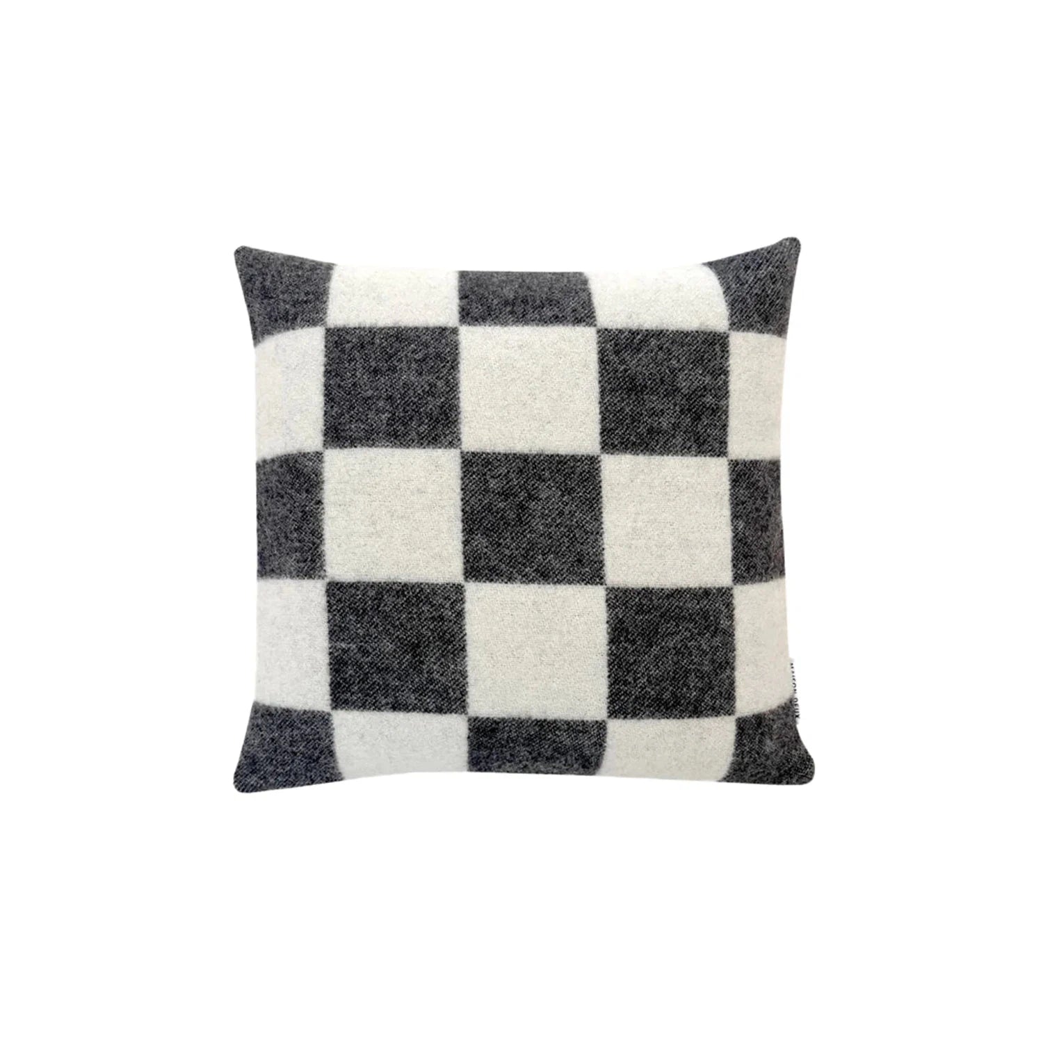 Maison Deux Checkerboard Black White Cushion