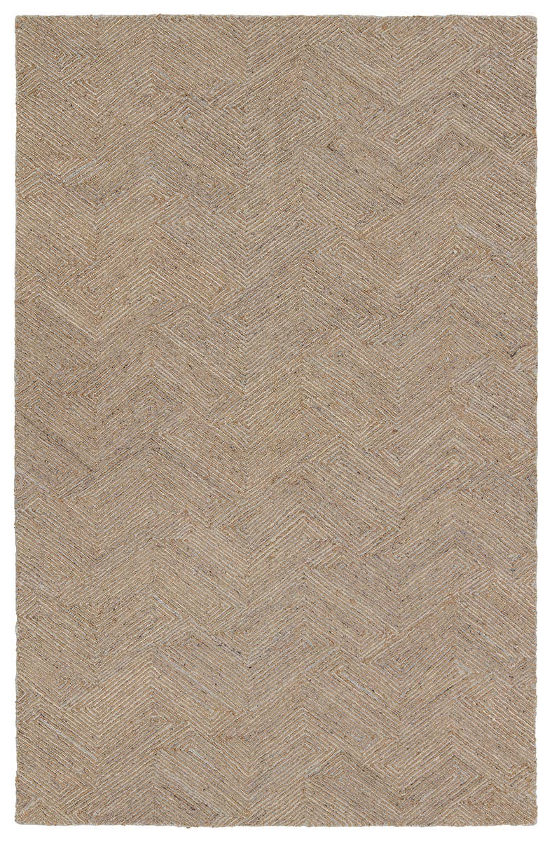Mercia Tan Gray Jute Area Rug
