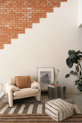 Lines Natural Pouf
