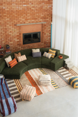 Lines Rose Pouf