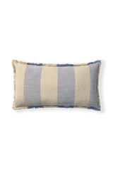 Rectangular Lines Blue Cushion