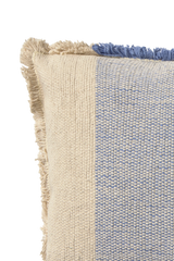 Rectangular Lines Blue Cushion