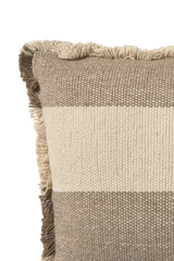 Rectangular Lines Brown Cushion