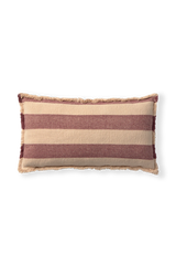 Rectangular Lines Marsala Cushion
