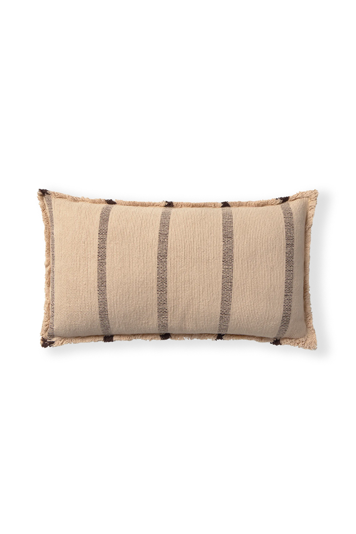 Rectangular Lines Rose Cushion
