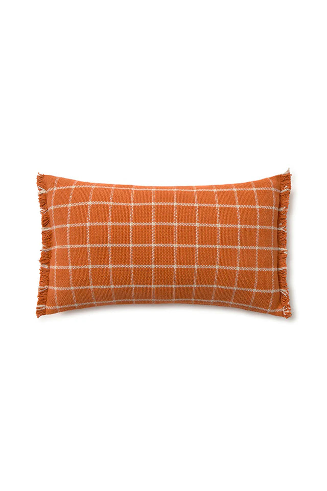 CUSHION GEO BLOCK TERRACOTA - Rugs by Roo