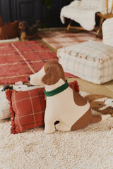 Maple Red Handloom Cushion