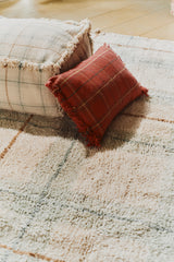 Maple Red Handloom Cushion