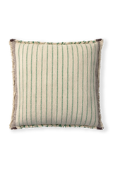 Square Lines Green Cushion