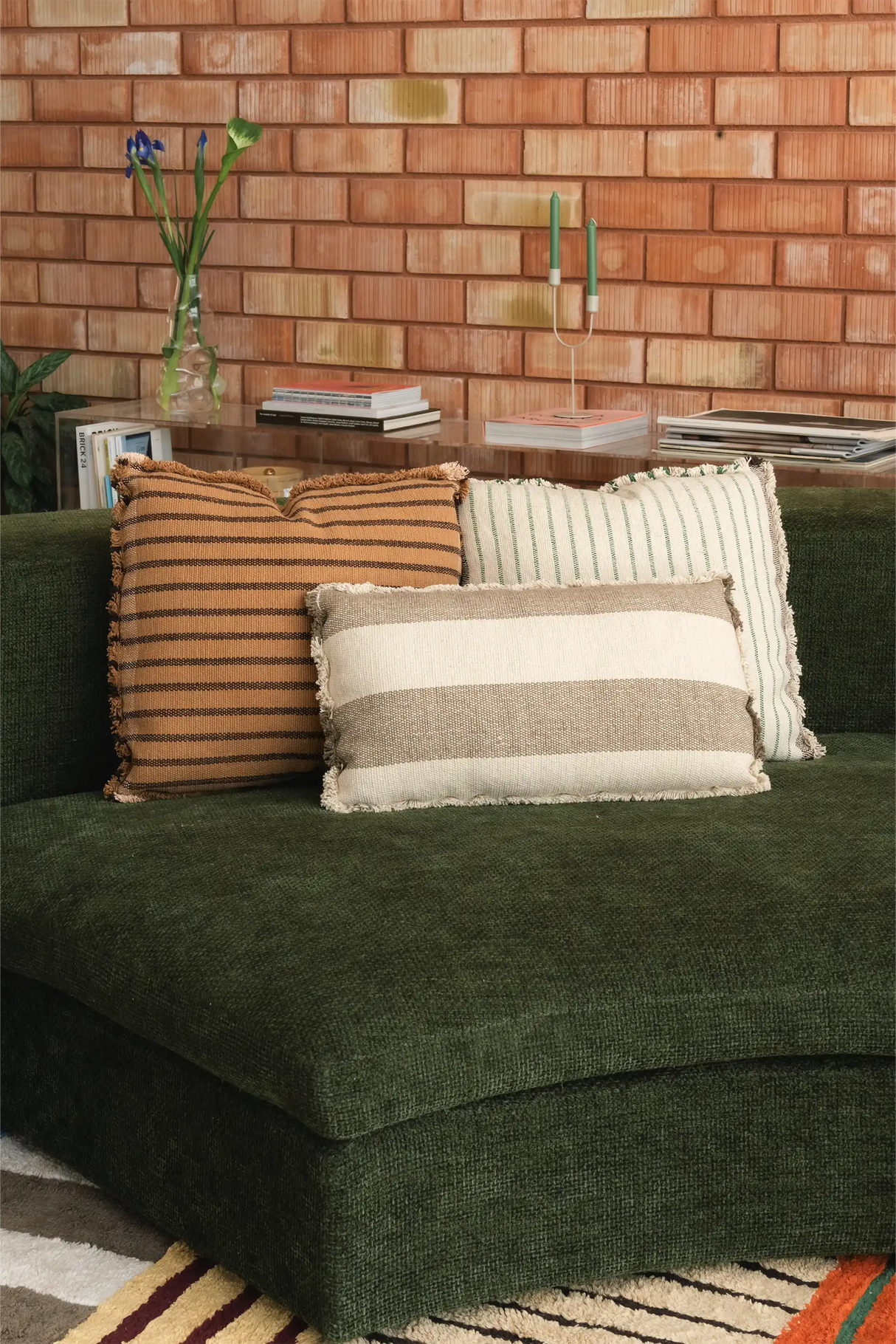 Square Lines Terrazzo Cushion