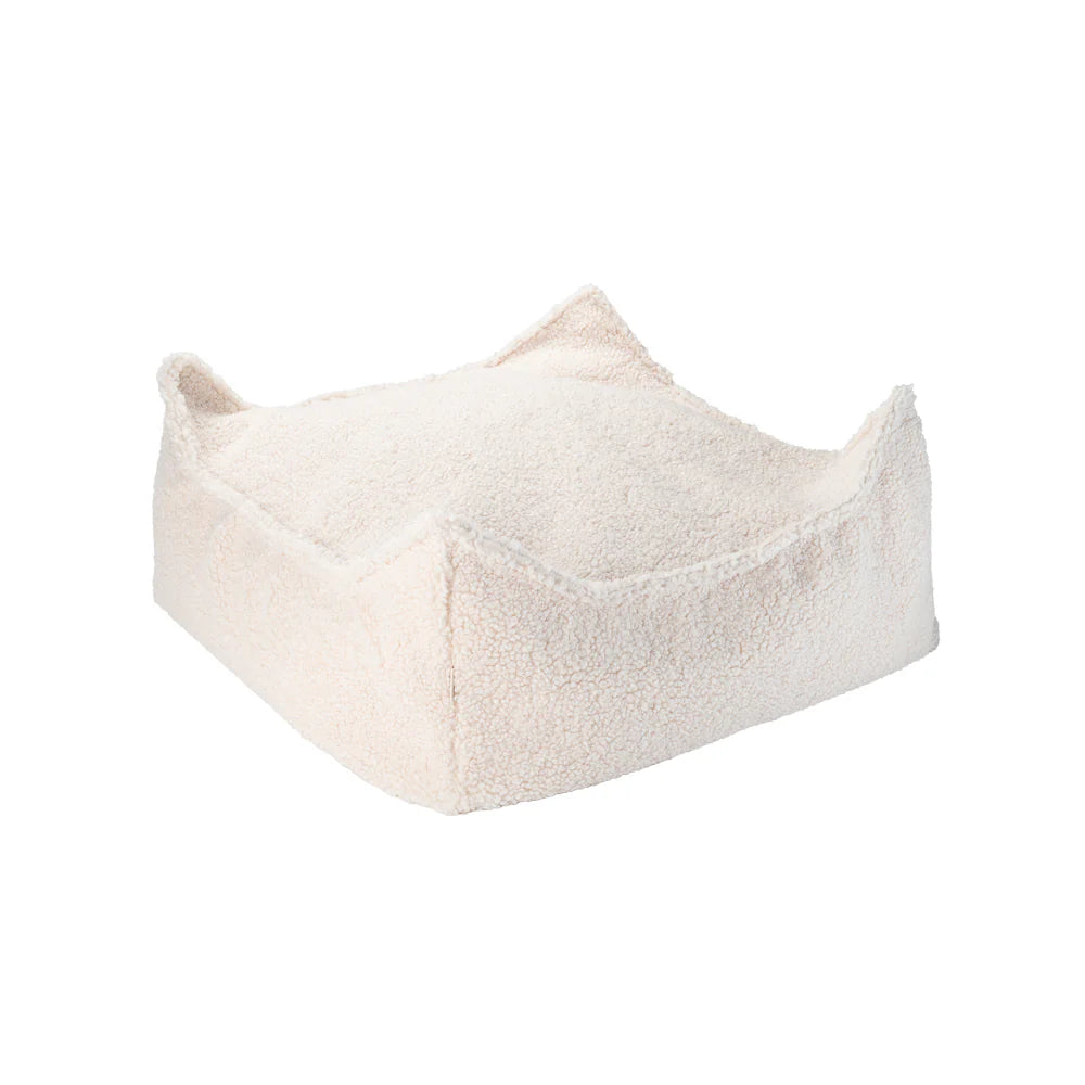 Wigiwama Cream Square Ottoman