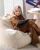 Wigiwama Cream Beanbag Chair