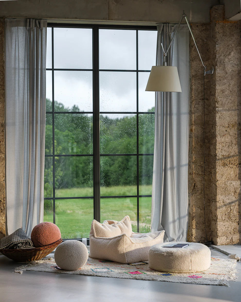 Wigiwama Cream Beanbag Chair