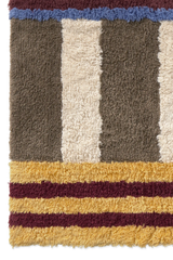 Color On Indigo Blue Washable Bath Rug