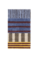 Color On Indigo Blue Washable Rug