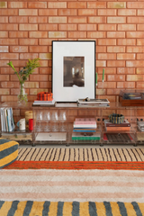 Color On Clay Washable Rug