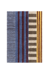 Color On Indigo Blue Washable Rug