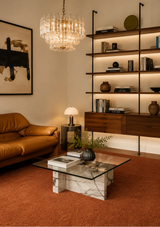 Haven Toffee Brown Solid Hand-Tufted Wool Rug