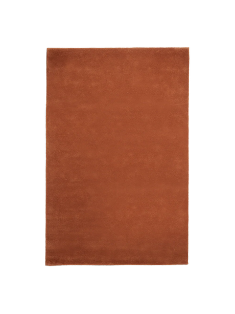 Haven Toffee Brown Solid Hand-Tufted Wool Rug